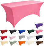6-Pack 6ft Spandex Table Covers for Rectangle Standard Folding Tables - Wrinkle Resistant Stretch Tablecloths - Ultimate Fitted Table Protector for Parties, Trade Shows, Wedding - Image 3