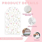A Little Wildflower is on the Way Arch Backdrop Cover Pastel Pink Girl Baby Shower Party Floral in Bloom Fabric Arched Photo Booth Sign Spring Decorations 6ft - Image 5
