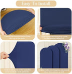 Navy Blue Arch Backdrop Cover 7.2FT 6FT Spandex Arch Covers Stretchy Backdrop Set of 2, Double-Layer Wrinkle Free Wedding Arch Stand Cover Party Backdrop Curtains for Baby Shower Birthday Party Decor - Image 7
