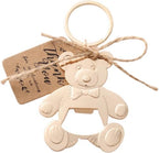 24 pcs Bear Bottle Openers Baby Shower Favors for Guests Bottle Opener Baby Shower Souvenirs Gift Decorations with Organza Bags Thank You Tags for Theme Party Favors (Gold Bear Keychain) by Yuokwer