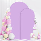 FANPROMS Arch Backdrop Cover Set of 2 Lavender 6FT 7.2FT Wedding Arch Cover for Arch Cover Set of 2 Balloon Arch Backdrop Cover for Parties - Image 4