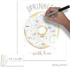 Donut Theme Baby Sprinkle Guest Sign in Poster, 11x14 Inch - Image 4
