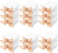 Mini White Favor Box 50 Sets Paper with Ribbon Xmas for Baby Shower Gifts by PLAFOPE