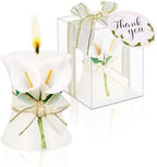 24 Pack Wedding Favors Bridal Shower Favors Candles Calla Lily Style Candle Favors Gift Boxed with Thanks Cards Return Gifts Wedding Party Favors for Guests Return Gifts Keepsakes Giveaways by AIXIANG