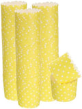 HARFINGTON 150Pcs Paper Baking Cups 6oz Disposable Bulk Cupcake Dot Yellow by HARFINGTON
