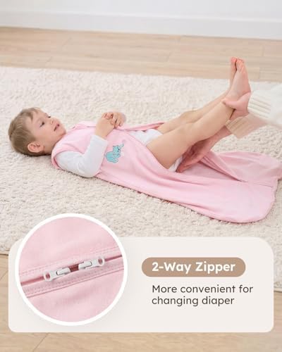 Yoofoss Baby Sleep Sack 6-12 Months Wearable Blanket for Babies 100% Organic Cotton 2-Way Zipper TOG 0.5 Toddler Sleeping Sack 3 Pack, Soft Lightweight Sleep Sacks - Image 4