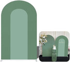 Ripples Arch Backdrop Cover Spandex Background for Baby Birthday Baby Shower Wedding Party Decoration (Green Ripples,7.2x4ft) by Unknown