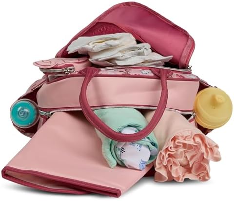 Disney Diaper Bag Backpack with Changing Pad Winnie the Pooh – 16” Nylon Baby Bag for Parents, Insulated Bottle Holders, Multiple Storage Pockets - Image 7