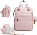 Diaper Bag Backpack, Multifunction Diaper Bag with Changing Pad, Baby Diaper Bags for Boys Girls, Stylish Large Capacity Travel Backpack for Moms Dads, Baby Shower Gifts,Unisex – Pink by Unknown