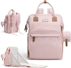 Diaper Bag Backpack, Multifunction Diaper Bag with Changing Pad, Baby Diaper Bags for Boys Girls, Stylish Large Capacity Travel Backpack for Moms Dads, Baby Shower Gifts,Unisex – Pink by Unknown