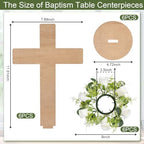4 Pack Baby Shower Arrangements & 6 Sets Baptism Table Centerpieces - Image 5