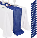 Showgeous 16 Pack Royal Blue Cheesecloth Table Runner 17 x 108 Inch by Showgeous