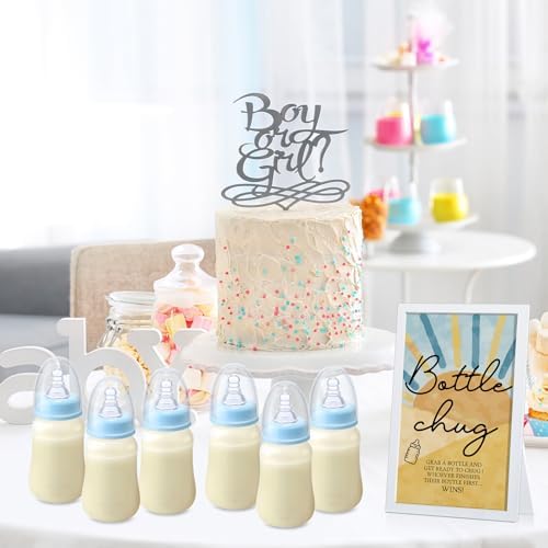 Roowest Bottle Chug Baby Shower Games Favors, Blue, Sun - Image 6