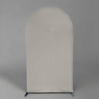 HUAYI Beige Ripples Pattern Arch Backdrop Cover for Birthday Party Wedding Baby Shower Decorations Chiara Backdrops Arched Wall Frame Stands Covers Props GP-455 3ft * 5ft - Image 2