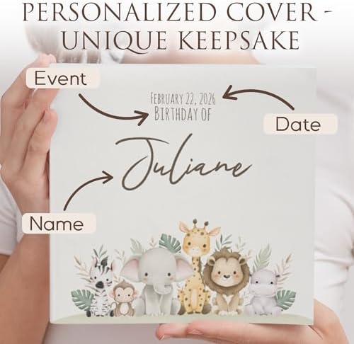 Baby Shower Guest Book – Personalized Hardcover Memory Book with Blank Pages (40 pages/20 sheets) - Image 2