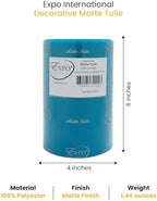 Expo International Decorative Matte Tulle, Roll/Spool of 6” X 100 Yards, Lightweight Polyester Tulle Fabric for Tutus, Costumes, and Party Decorations, Washable, Easy-to-Use, Ultra Marine - Image 3
