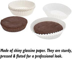 CybrTrayd No.9D Glassine Paper Approximately 17,500 Pieces – 1-3/4” Base, 1” Wall Candy Cups, White - Image 2