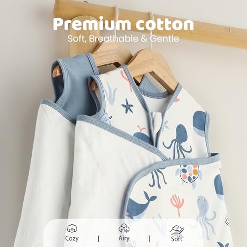 Baby Swaddle Sleep Sack 0-3 Months, Cotton Swaddles for Newborns - Image 7