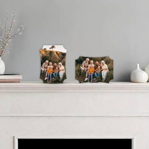 Buy4Wall Custom Desktop Photo Panel Print with Kickstand - Personalized Gifts for Graduation Wedding Housewarming - Berlin Shape Tabletop Picture Frame Customized Photo Print - 5x7 inches - Image 5
