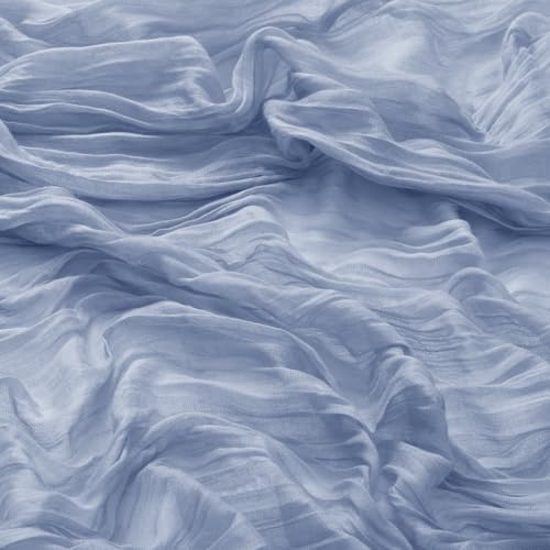 DeZerlor Dusty Blue Washable Cheesecloth Napkins Set of 100 for Wedding - Image 5