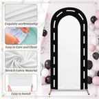 Mindsoft 3 Sets Fast Party Arch Backdrop Cover Racing Backdrop, Pink - Image 3