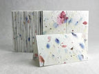 Of The Earth Handmade Paper - Wildflower Seed Paper Folding Table Card - Place/Name/Gift - 3.5" x 4" - Set of 96 (56s Pink & Purple Petal) - Image 3