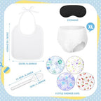 Liitrsh 4 Sets Funny Blindfold Baby Shower Feed Me Baby Shower Games Set - Image 6