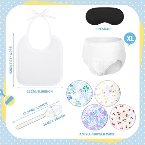 Liitrsh 4 Sets Funny Blindfold Baby Shower Feed Me Baby Shower Games Set - Image 6