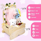 Wooden Baby Shower Crate Closet, Baby Shower Basket - Image 6