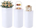 3PCS White Cylinder Pedestal Stands for Party Round Pedestal Display Plinth Pillars PVC Dessert Table Display for Wedding Birthday Party Art Decor(3PCS-Cylinder-1) by Unknown