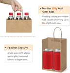 BagDream 300Pcs Paper Bags 5.25x3x8 Small Brown Gift Bags with Handles Bulk - Image 3