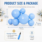 Reusable Inflatable Balloon Garland Arch Kit, Linked PVC Balloons (Beige) - Image 3