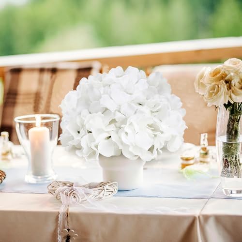 11.81 Inch White Hydrangea Flower Balls for Centerpieces - Image 6