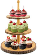 Cupcake Stand Wood Dessert Stands 3-Tier Wood Cupcake Stand - Elegant Farmhouse Dessert Display for Weddings, Baby Showers, Tea Parties, & More./Wedding Décor/Tea Party/Birthday/Graduation/Holiday. by SogYupk