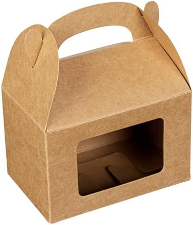 Restaurantware Kraft Paper Gable Box Take Out Container, 100 Pack by Restaurantware