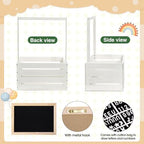Barydat Wooden Baby Shower Crate Closet Baskets for Baby Shower, White - Image 3