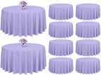 Showgeous 120 Inch Lavender Round Tablecloths, Polyester Table Covers by Showgeous