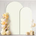 Ledido 6FT 7.2FT 2Set Ivory Arch Backdrop Cover Party Decoration by Ledido