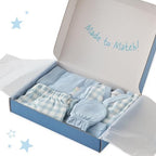Butterblu Check Me Out 6-Piece Baby Layette Gift Set 100% Organic Cotton - Image 2