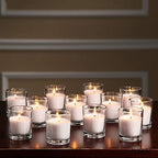 Hosley Unscented Votive Candles, Clean-Burning with 10-12 Hour Burn time Ideal for Weddings, Parties, Aromatherapy, (Ivory, 240) - Image 3