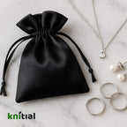 50 Pack 6" x 9" Black Satin Gift Bags with Drawstring, Large Gift Pouches, Wedding Favor Bags for Baby Shower Birthday Party Small Business - Image 6