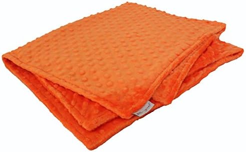 MEG ORIGINAL Baby Blanket, Made of Heavenly Soft Double-Sided Orange Minky Dot Cuddle Dimple - Image 2