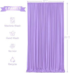 30ft x 15ft Lavender Wrinkle Free Backdrop Curtains for Wedding Party Backdrops Curtain Drapes Fabric Decorations Photo Back Drop Cloth for Baby Shower Photography Stage Reception - Image 5