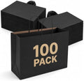 GSSUSA Black Paper Bags with Handles, Large Shopping Bags 16x6x12, 100 Pack by GSSUSA