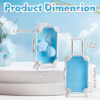 LemonRoad 36 Pcs Clear Mini Suitcase Party Favor Box, Blue - Image 2