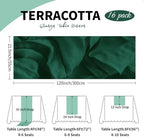 16 Pack Dark Green Cheesecloth Table Runner 21.5 x 120 Inches Boho Gauze Table Runners 10FT Long Cheese Cloth Table Runner for Bridal Shower Baby Shower Birthday Party Wedding Decor - Image 3