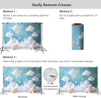 YongFoto Cute Sky Clouds Star Blue Backdrop 15x10ft Kids Photography Background Boy Girl Birthday Baby Shower Cradle Ceremony Party Banner Child Portrait Photoshoot Wallpaper Photo Studio Booth Props - Image 5