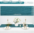 20 Pack Cheesecloth Table Runner 17 x 108 Inch, Teal - Image 2