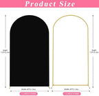 Putros Arch Backdrop Stand and Cover Set, 7.2ft Arch Stand with Black Cover - Image 2