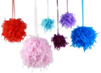 ZUCKER 18 inch Fluffy Feather Hanging Pom Pom - Hanging Decor for Party, Wedding, Baby Shower or Home Decor (Candy Pink) - Image 3